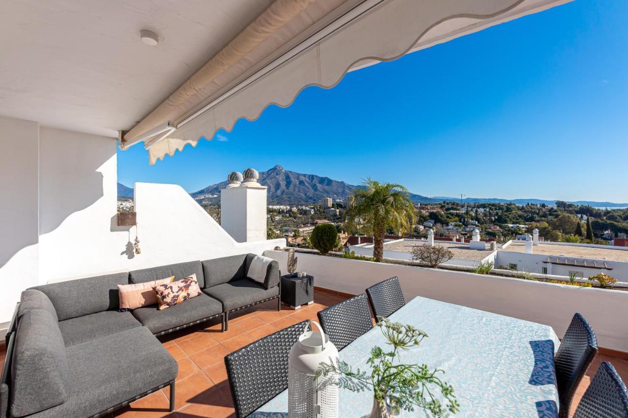 2 Bedroom With Sea And Mountain Views, Pool Marbella Exteriér fotografie